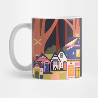 Little town in the forest Mug